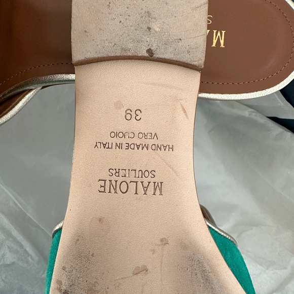 SOLD!!!! MALONE SOULIERS
Green Suede Sandals / Mules - Picture 3 of 5